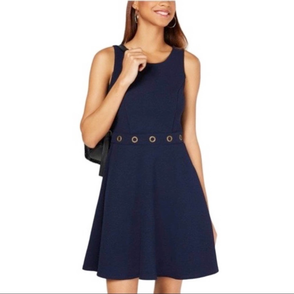 BCX Women’s Skater Dress Navy Blue